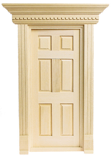 Dollhouse Miniature 1/2" Scale: Yorktown Pre-hung Door